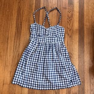 Abercrombie & Fitch Blue Gingham Sundress